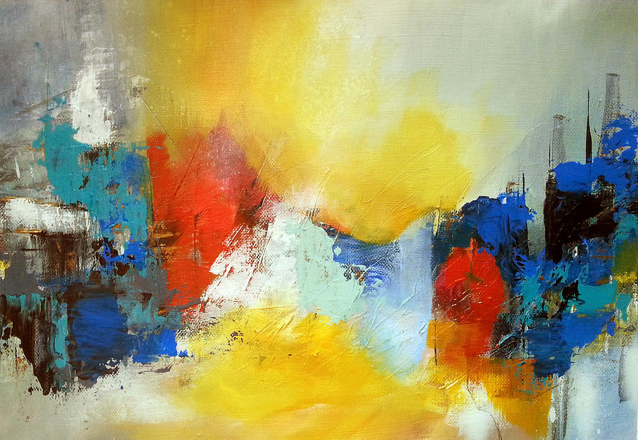 Abstract No.4 Painting by Florentina Maria Popescu