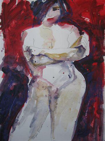 Abstract Nude Painting by Brigitte Hintner