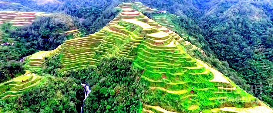 Banaue Rice Terraces 1 Mixed Media by Edward Rigor - Fine Art America