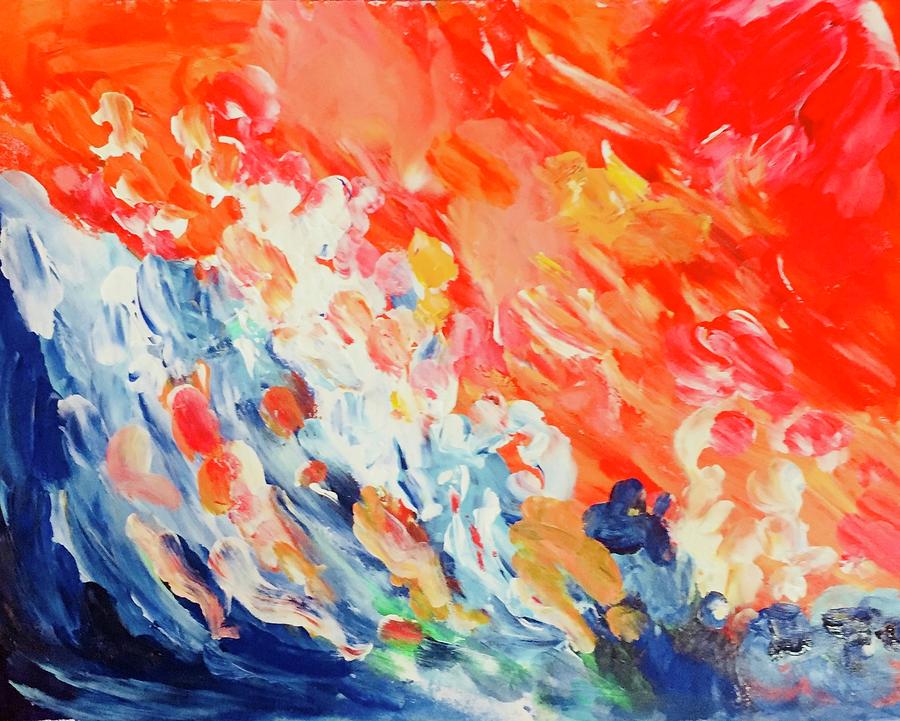 Abstract Ocean Painting
