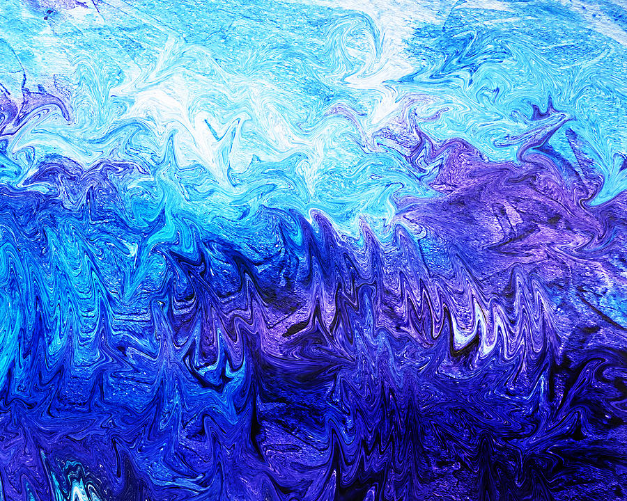 Abstract Ocean Fantasy Five Painting by Irina Sztukowski