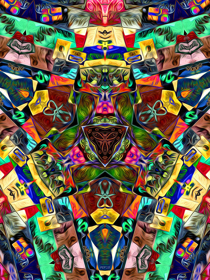 Abstract of Abundant Colors Digital Art by Phil Perkins