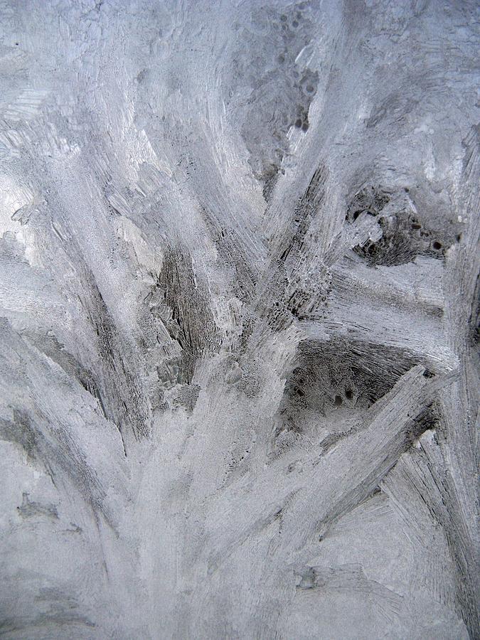 Abstract of Ice Photograph by Rhonda Barrett