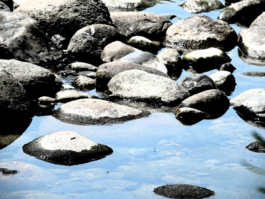 Abstract Of Merced River 3 Digital Art