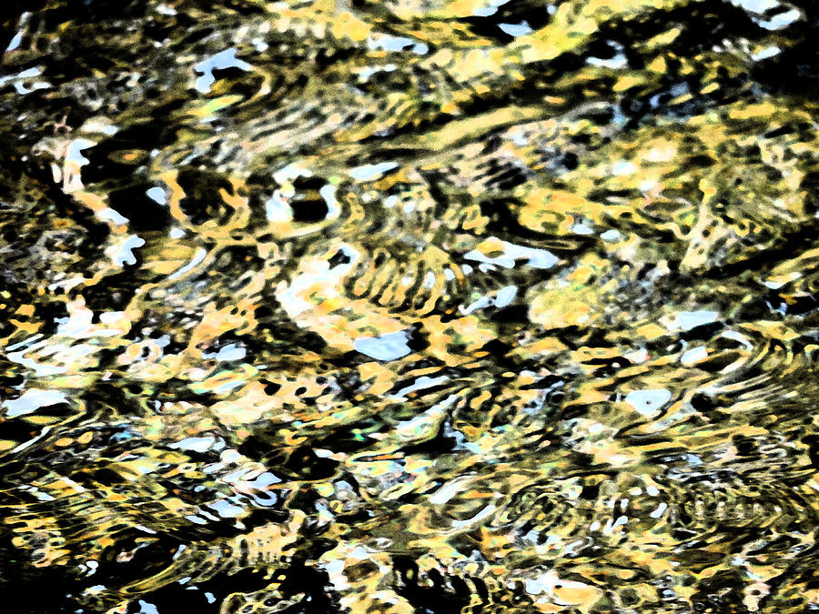 Abstract Of Merced River Digital Art by Eric Forster