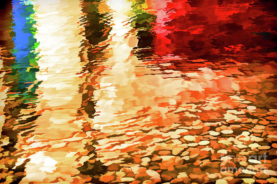 Abstract of Water Reflections Photograph by Frances Ann Hattier