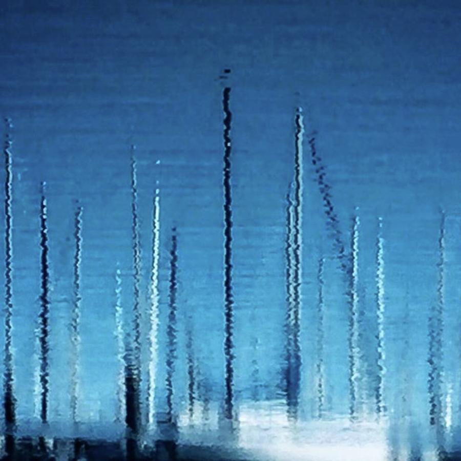 Abstract Photograph - Abstract On Water. #boatmasts by Ginger Oppenheimer