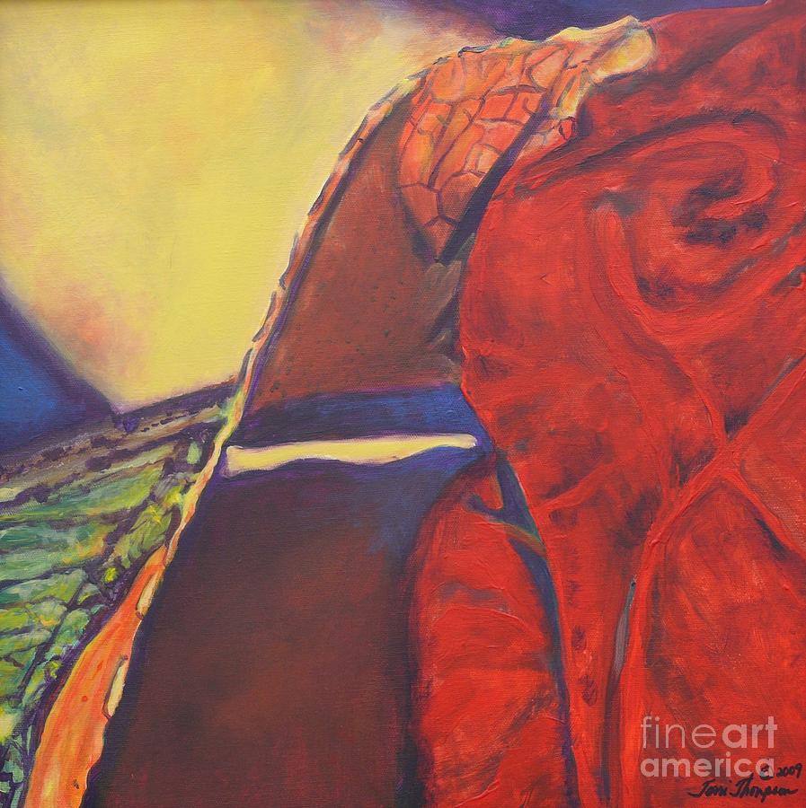Red Painting - Abstract Painting   The Journey 1 by Terri Thompson
