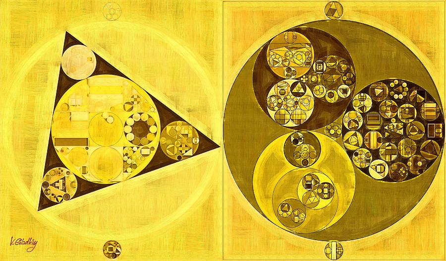Abstract painting - Banana yellow Digital Art by Vitaliy Gladkiy