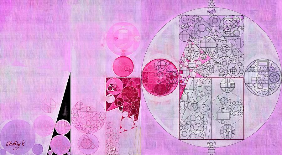 Abstract painting - French lilac Digital Art by Vitaliy Gladkiy