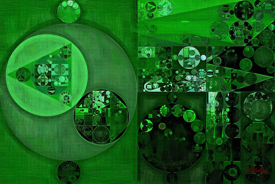 Abstract painting - La salle green Digital Art by Vitaliy Gladkiy