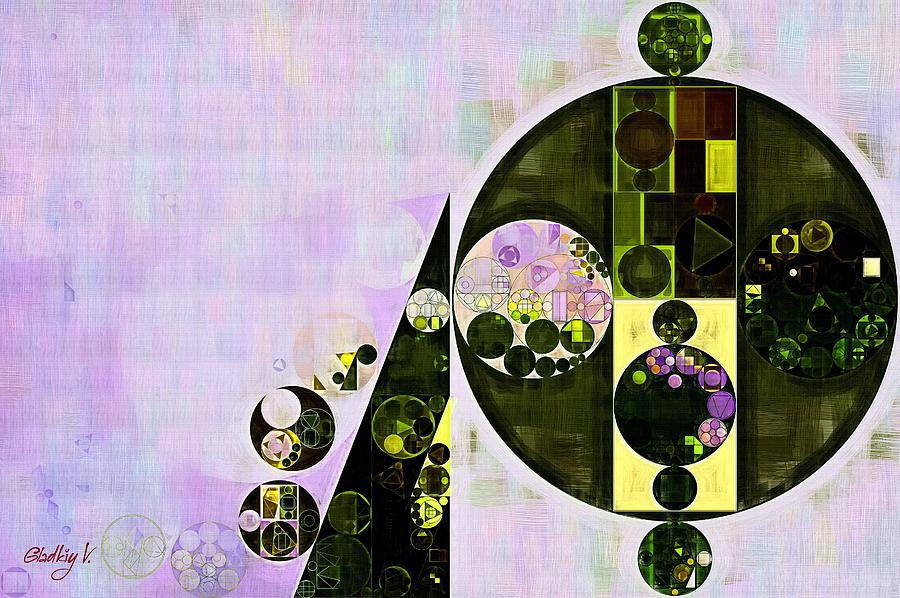 Abstract painting - Languid lavender Digital Art by Vitaliy Gladkiy