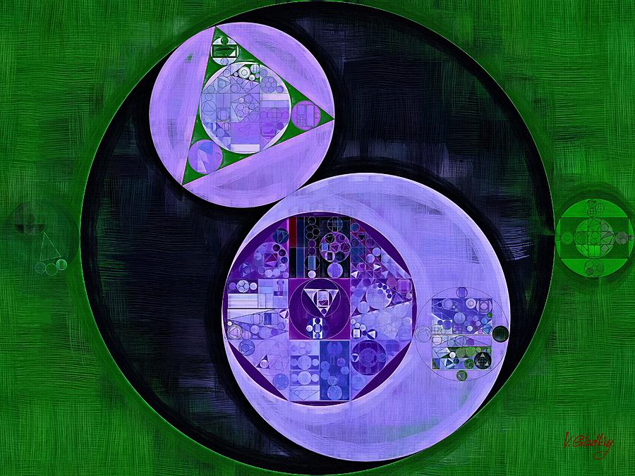 Abstract painting - Medium purple Digital Art by Vitaliy Gladkiy
