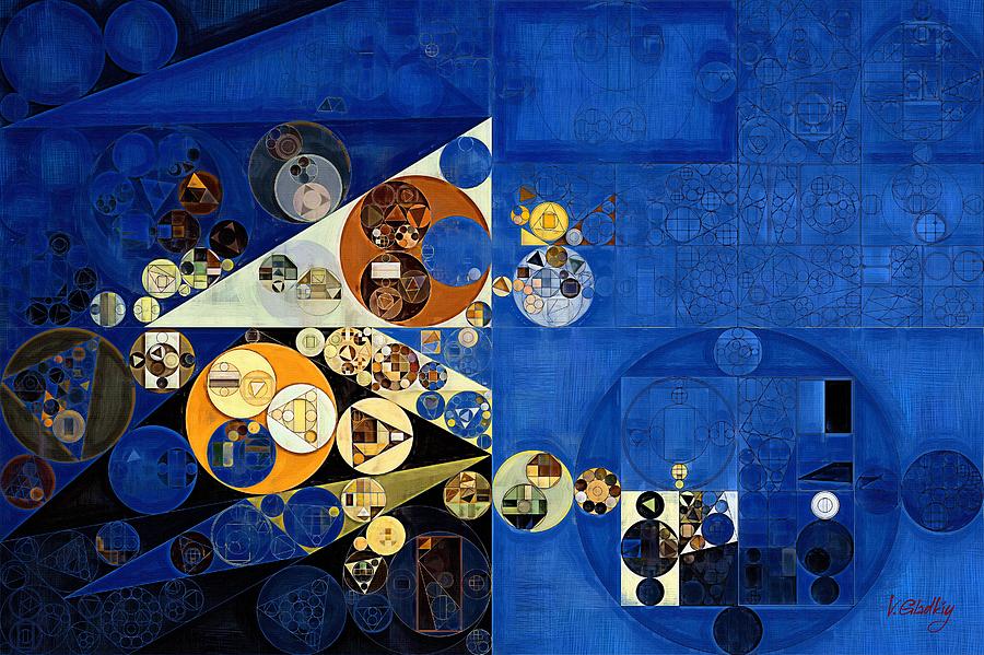 Abstract painting - Oxford blue Digital Art by Vitaliy Gladkiy