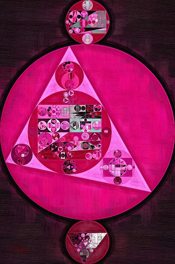 Abstract painting - Persian pink Digital Art by Vitaliy Gladkiy