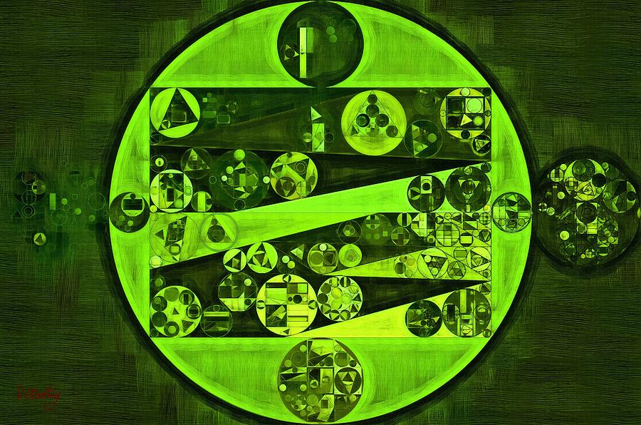 Abstract painting - Verdun green Digital Art by Vitaliy Gladkiy