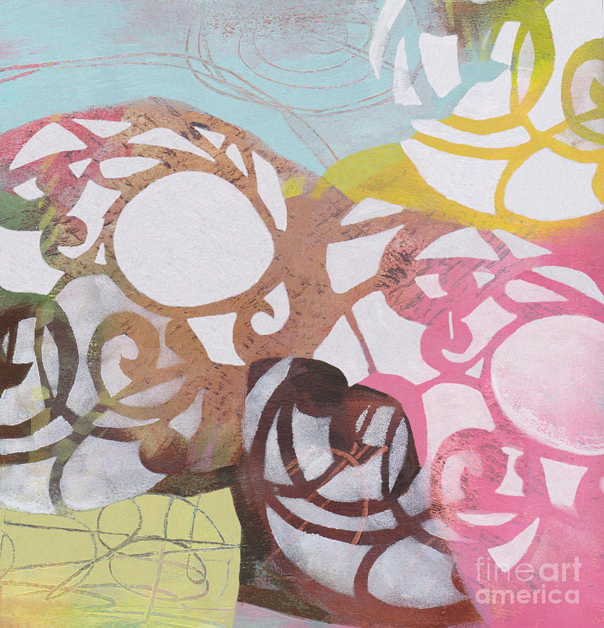 Swirls Painting - Abstract Pastel Swirls by Patricia Cleasby