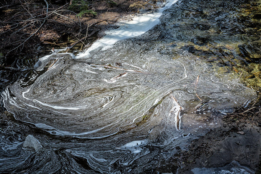 Abstract Patterns on Tenaya Creek Photograph by Belinda Greb