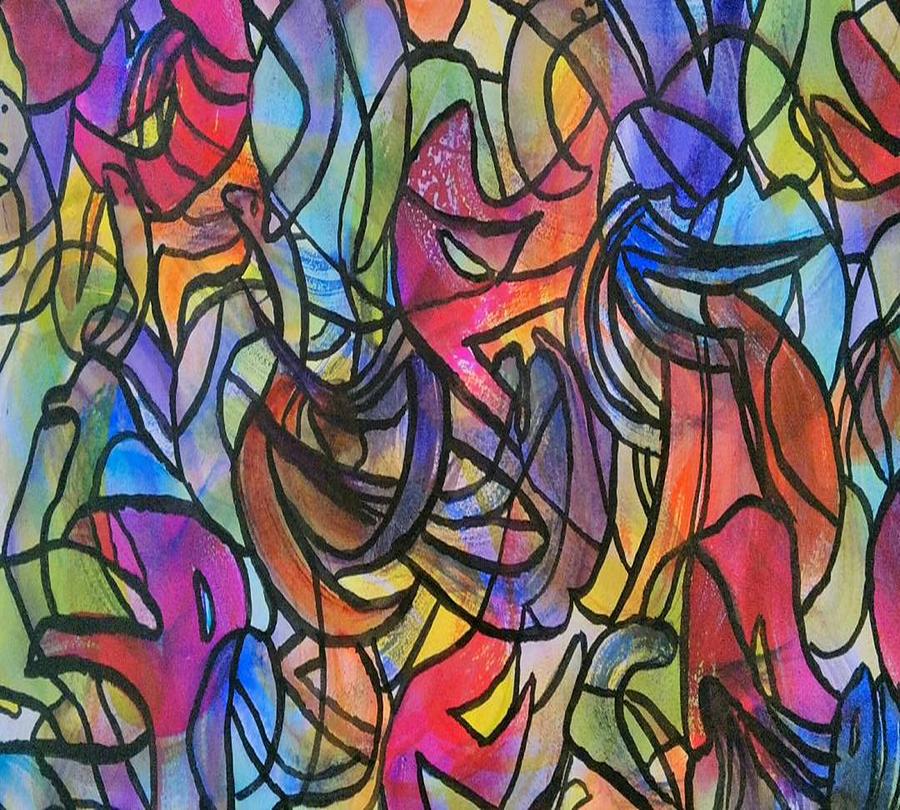 Abstract Pen Painting by Julie Bergfalk - Fine Art America