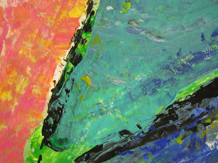 Abstract piano 4 Painting by Anita Burgermeister