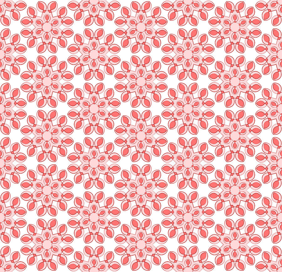 Abstract pink floral pattern Digital Art by Jozef Jankola - Fine Art ...