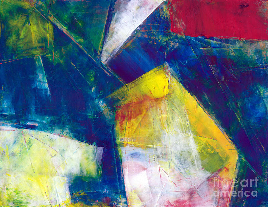 Abstract Primaries Painting by Christine Chin-Fook