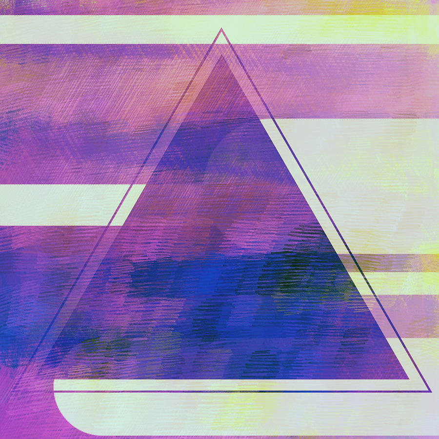 Brandi Fitzgerald Digital Art - Abstract Purple Triangle by Brandi Fitzgerald Brandi Fitzgerald Digital Art - Abstract Purple Triangle by Brandi Fitzgerald