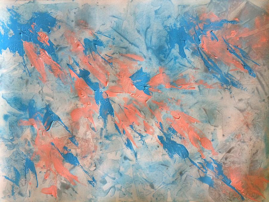 Abstract Rain Painting by Shweta Muddebihal