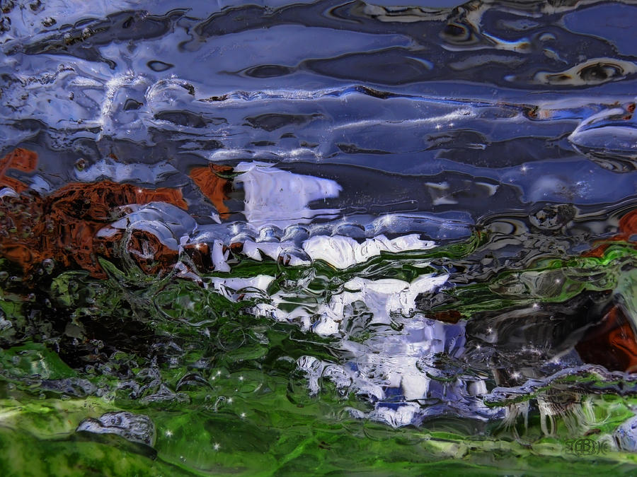 Ice And Water Photograph - Abstract Rapids by Sami Tiainen