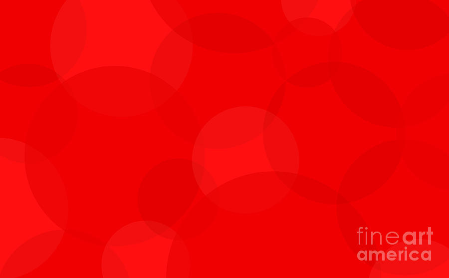Abstract Red Circle Background Digital Art by Bigalbaloo Stock