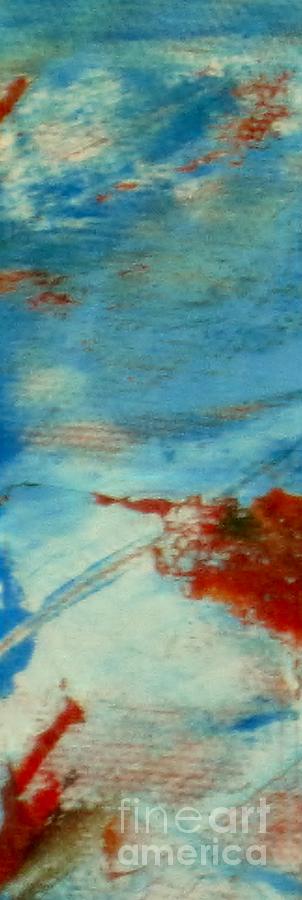 Abstract Painting - Abstract red white blue by Patricia Cleasby