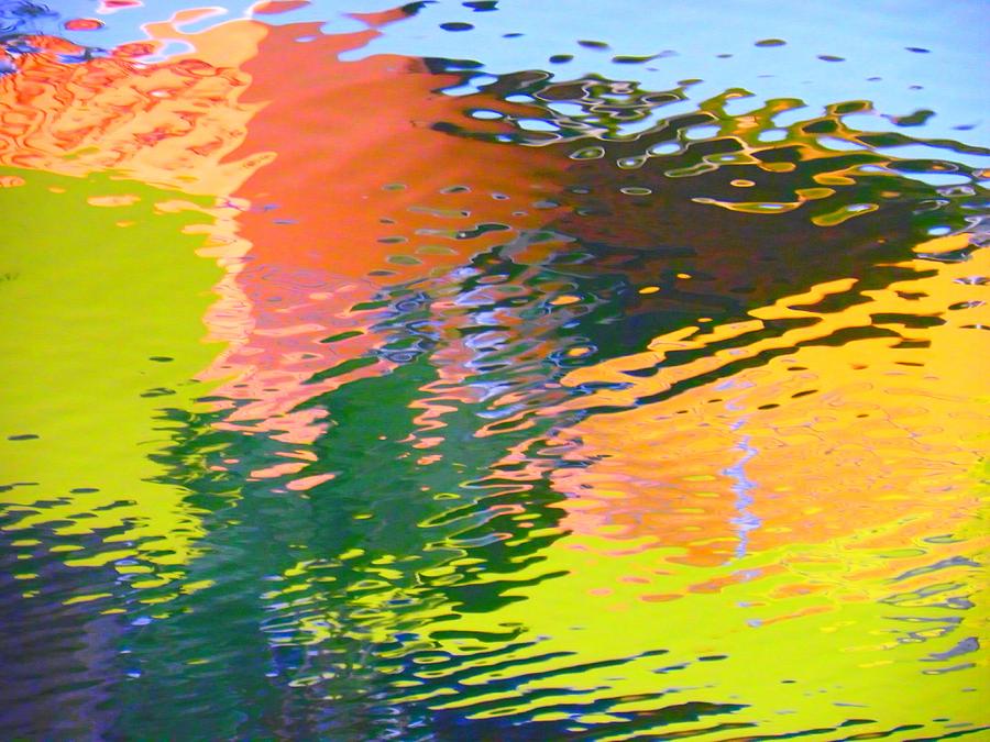 Abstract Photograph - Abstract Reflection in Water 04 by Henry Murray