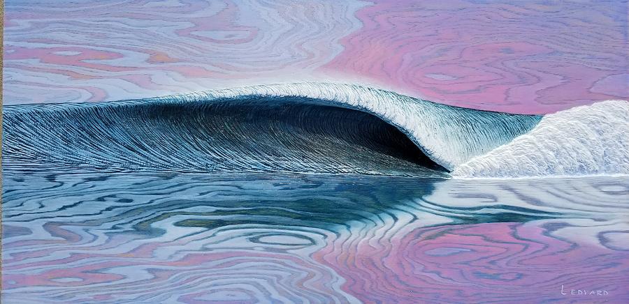 Surfing Painting - Abstract Reflection  by Nathan Ledyard