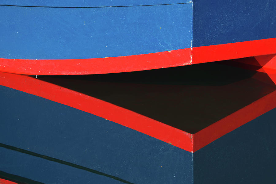 Abstract Reflection of a Dory  Photograph by Juergen Roth