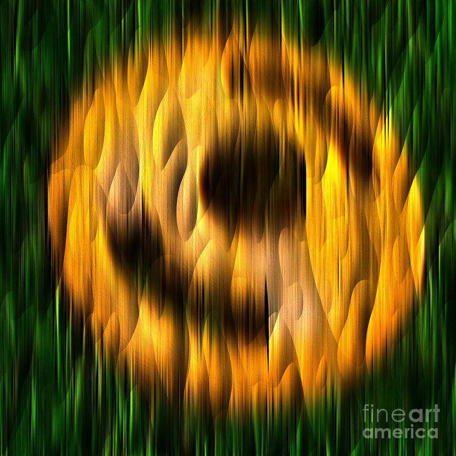 Ring of Fire - Abstract Relief No. 16.0108-01 Digital Art by Jason Freedman