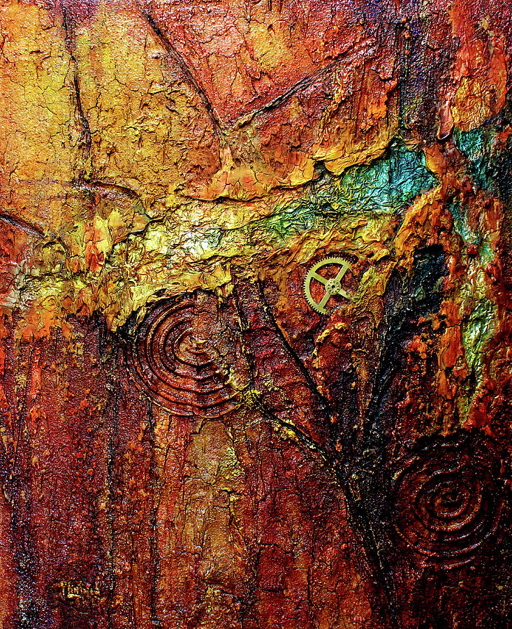 Abstract Rock 2 Painting by Patricia Lintner