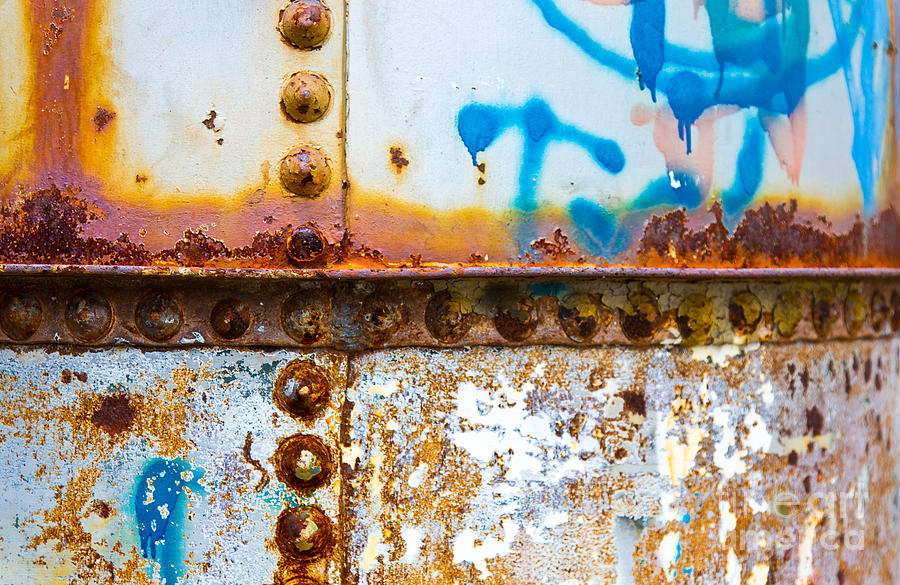 Abstract Rusted Graffiti Metal Photograph by ELITE IMAGE photography By Chad McDermott