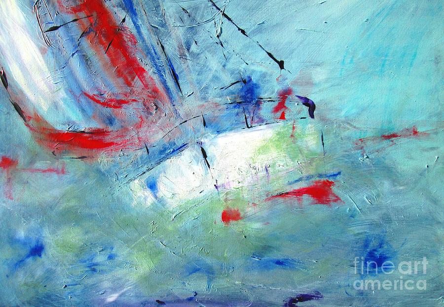 wall art poster on your wall-When you cant change the wind trim your sails Painting by Mary Cahalan Lee - aka PIXI