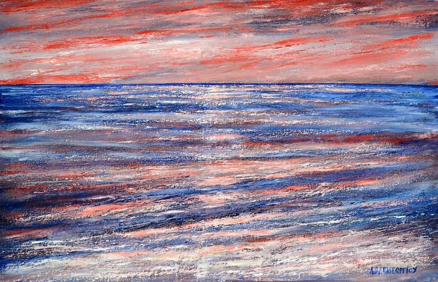 Abstract Painting - Abstract Seascape 7 by Dimitra Papageorgiou