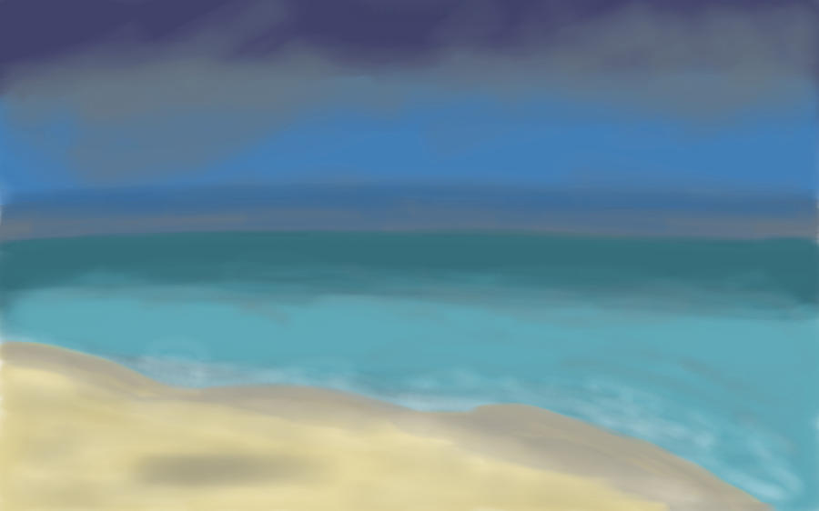 Seascape Digital Art - Abstract Seascape - Sea after the Rain by Eliza Donovan Seascape Digital Art - Abstract Seascape - Sea after the Rain by Eliza Donovan