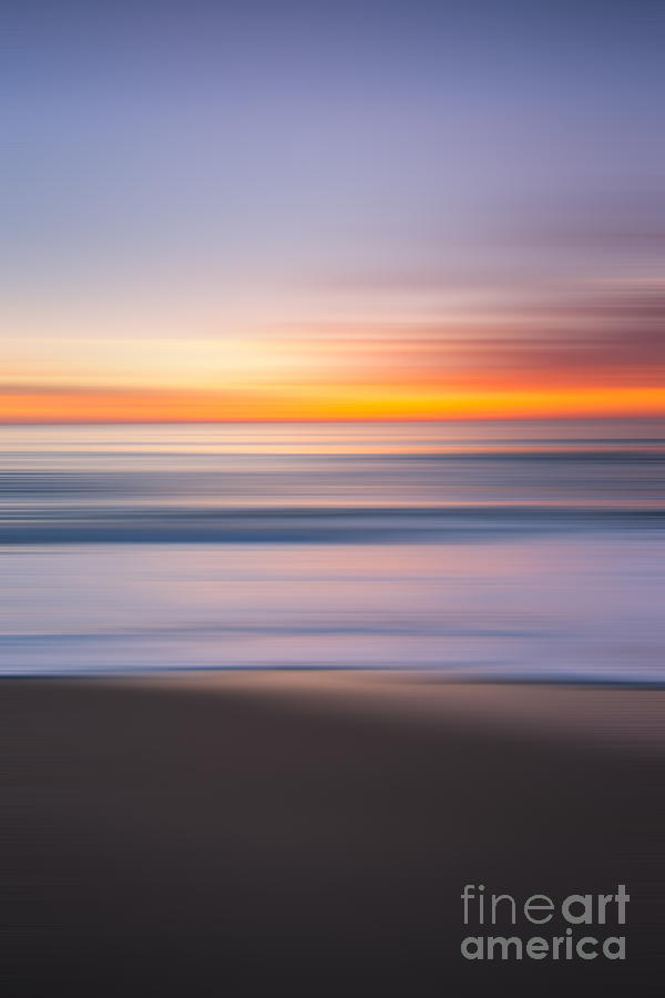 Abstract Seascape Sunrise Portrait Photograph by Michael Ver Sprill