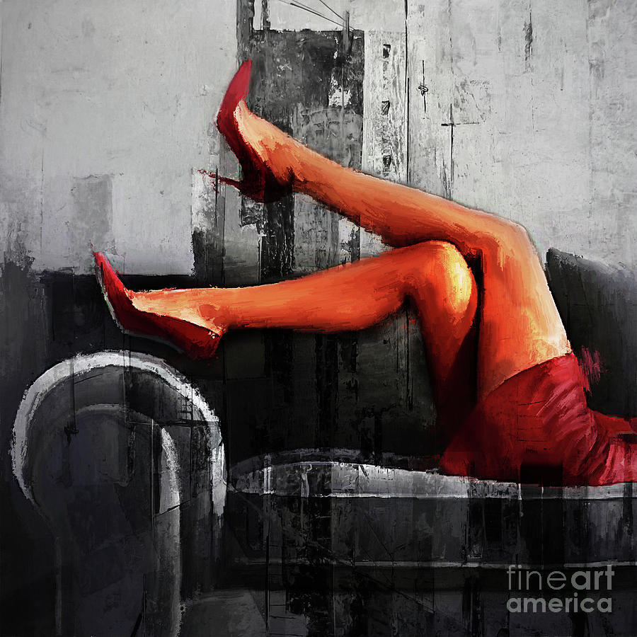 Abstract sexy legs Painting by Gull G