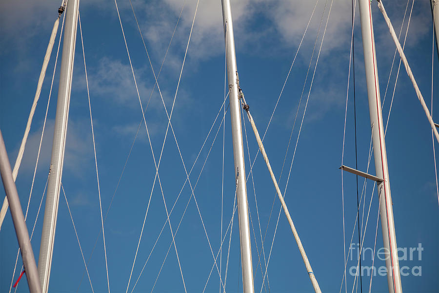 Abstract ships masts Photograph by Sophie McAulay