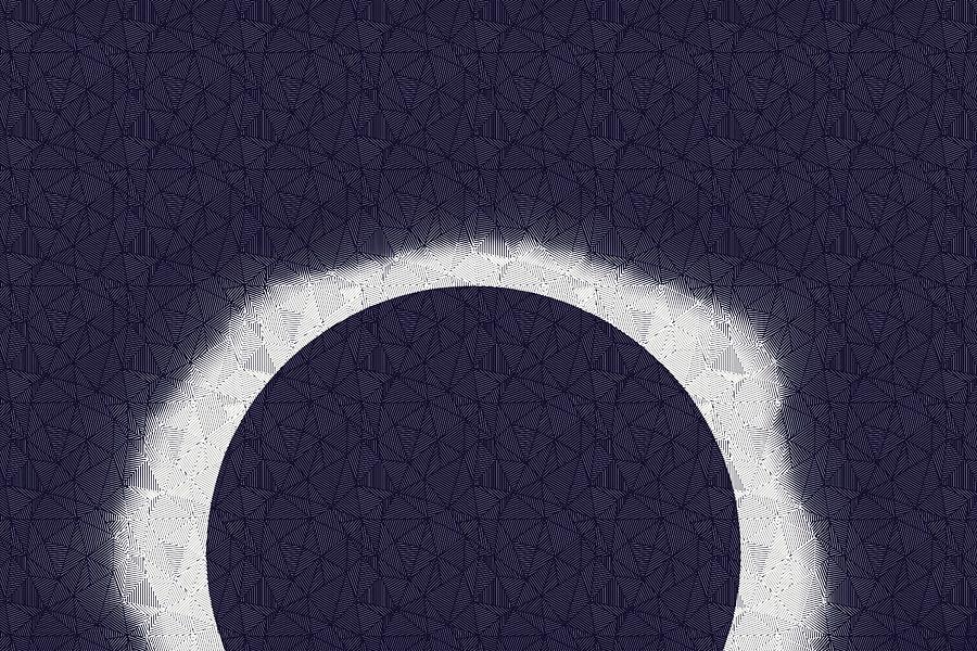 Abstract Solar Eclipse Painting by Celestial Images