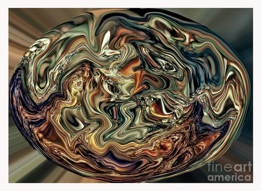 Abstract Sphere Digital Art by Jim Fitzpatrick