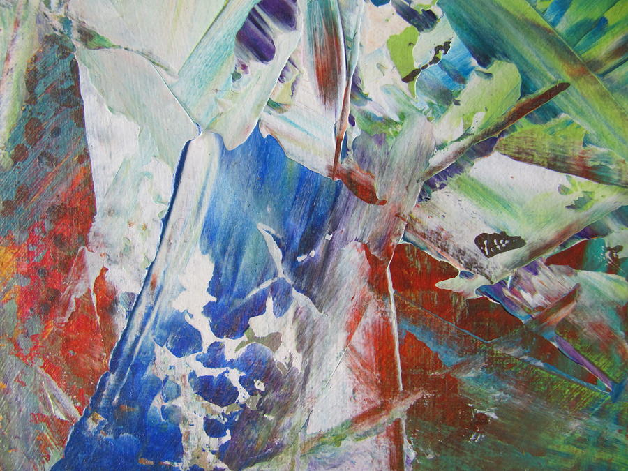 Abstract Spring - close up 2 Painting by Anita Burgermeister