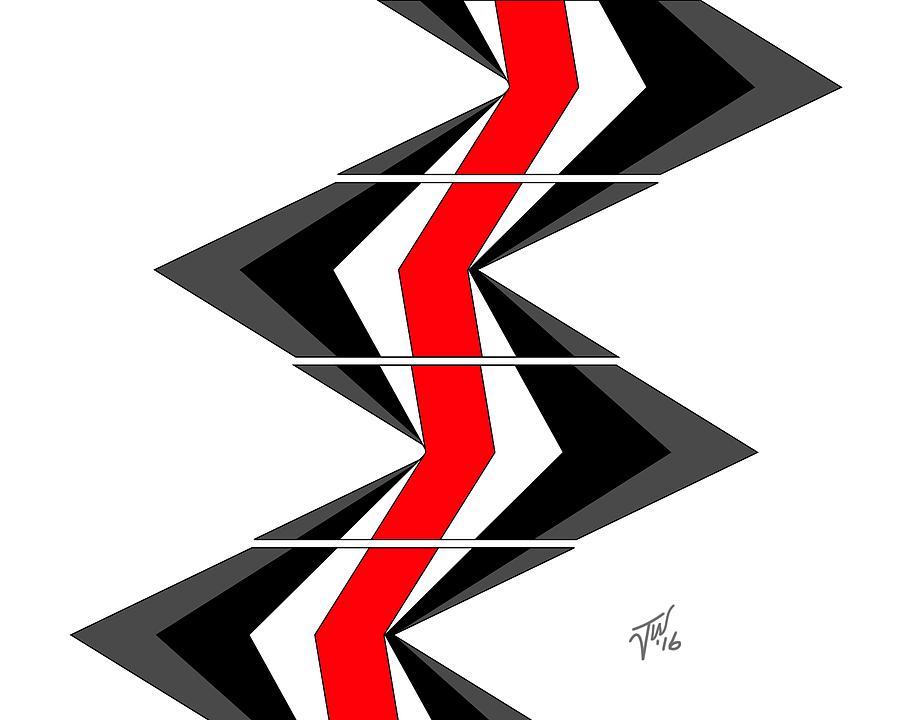 Abstract Stairs Digital Art by John Wills