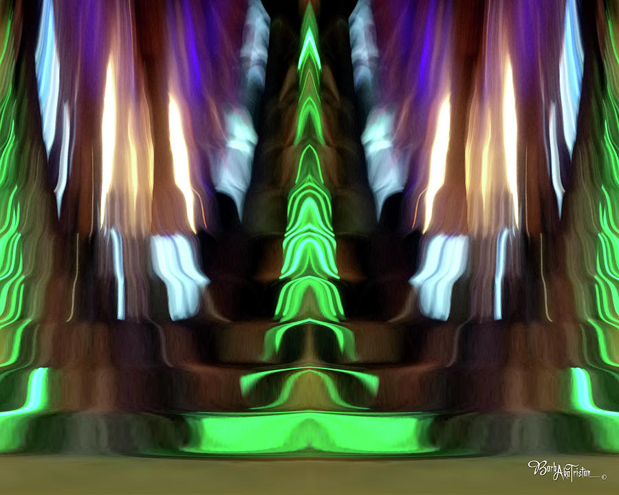 Creative Energy Photograph - Abstract Stairs of Imagination #0609_35_2a by Barbara Tristan