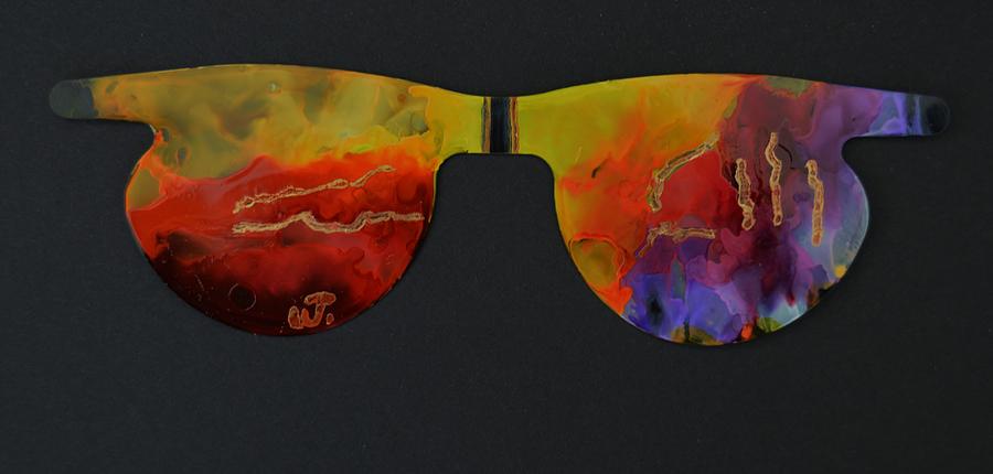 Abstract Sunglasses Painting by Warren Thompson