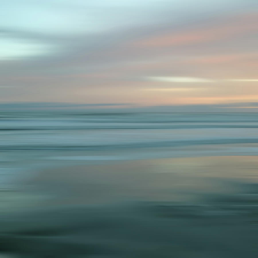 Abstract Sunset Illusions - Blue Photograph by Joann Vitali